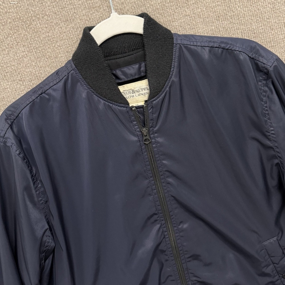 Denim & Supply Ralph Lauren Bomber Jacket Men's Large Navy Army Military